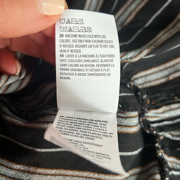 American Eagle Tank Top High Low with Ruffled Hem Boho Chic - Picture 9 of 9